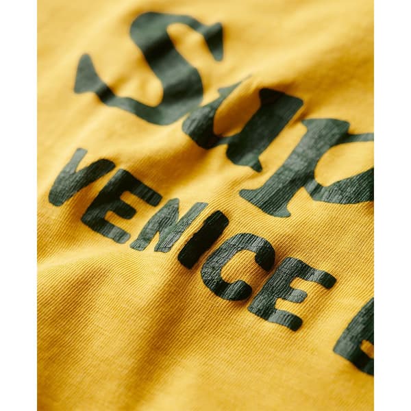 Superdry Venue Classic Logo T-shirt Med Korta ärmar Gul S Man