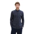 Pikkukuva 4 / 5: Tom Tailor Fitted Printed Poplin Pitkähihainen Kauluspaita Sininen XL Mies