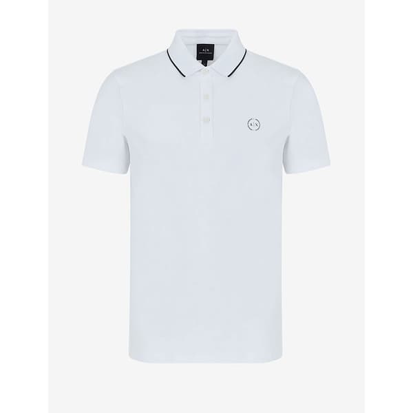 Armani Exchange 8nzf70_z8m9z Kortärmad Polotröja Vit XS Man