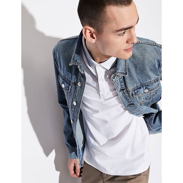 Armani Exchange 8nzf70_z8m9z Kortärmad Polotröja Vit XS Man