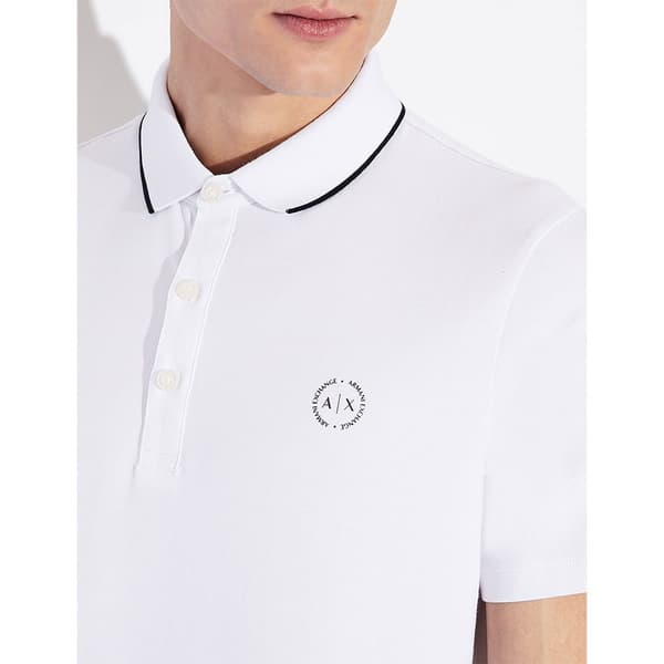 Armani Exchange 8nzf70_z8m9z Kortärmad Polotröja Vit XS Man