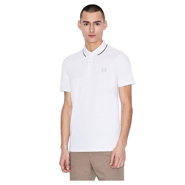 Armani Exchange 8nzf70_z8m9z Kortärmad Polotröja Vit XS Man