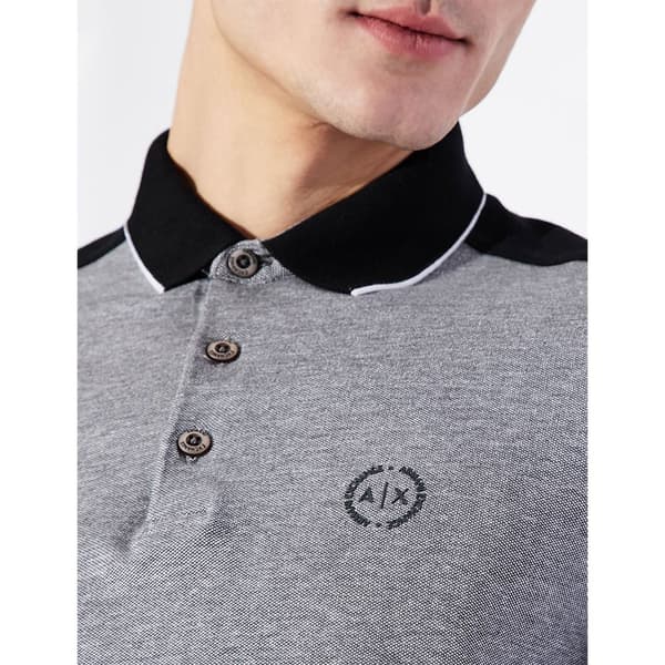 Armani Exchange 8nzf76_z8m5z Kortærmet Polo Grå XS Mand
