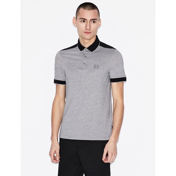 Armani Exchange 8nzf76_z8m5z Kortærmet Polo Grå XS Mand