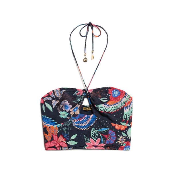 Superdry Crop Cut Out ärmlös T-shirt Gul L Kvinna