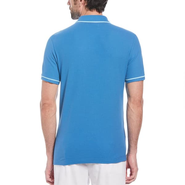 Original Penguin Earl Org Pique Sticker Pete Kortärmad Polotröja Blå L Man