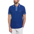 Miniatyrbillede 1 af 2: Original Penguin Organic Cotton Bentley Mesh Kortærmet Polo Blå L Mand
