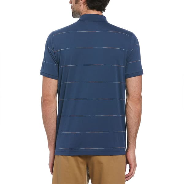 Original Penguin Organic Pride Space Dye Kortærmet Polo Blå M Mand