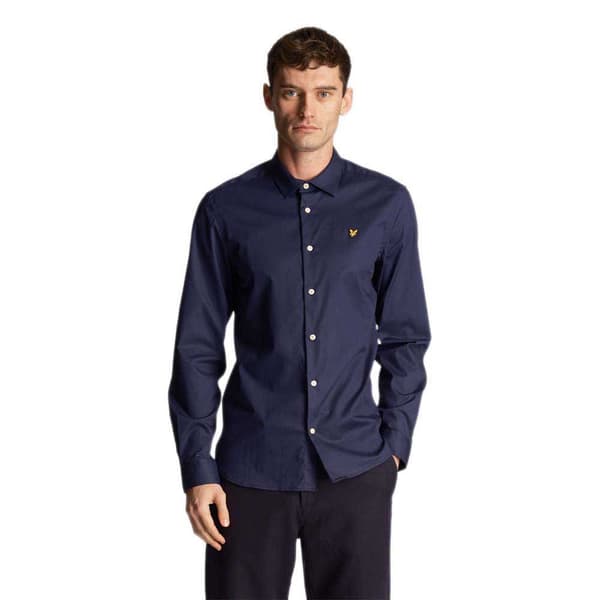 Lyle & Scott Lw1115vog Pitkähihainen Kauluspaita Sininen M Mies