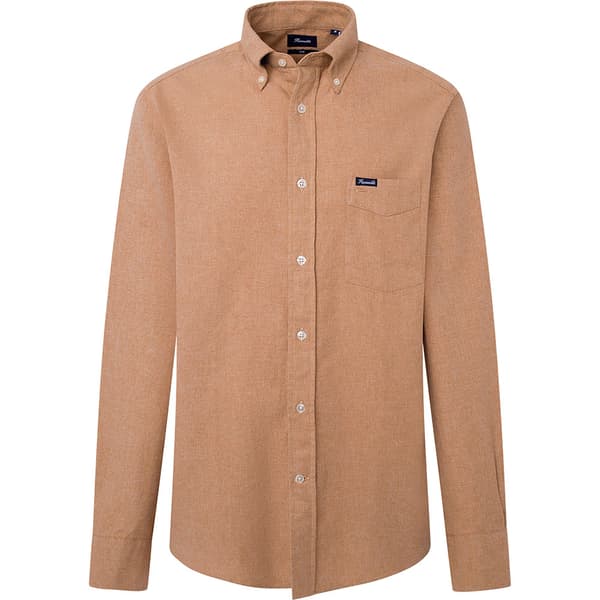 FaÇonnable Fm301863 Skjorte Med Lange ærmer Brun L Mand