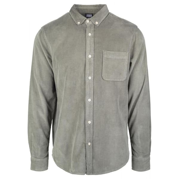 Urban Classics Corduroy Gt Skjorte Grøn 5XL Mand