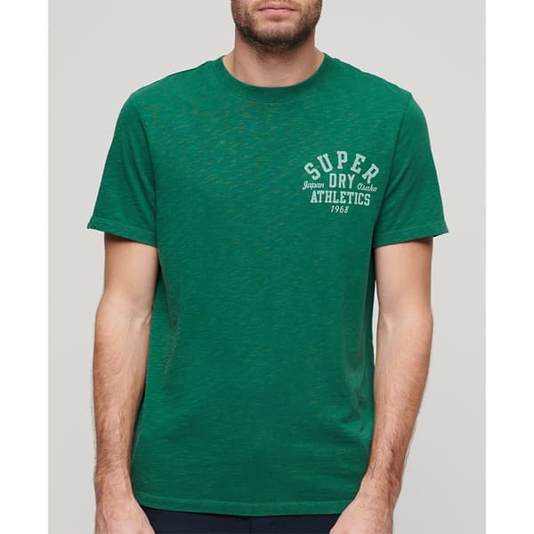 Superdry Athletic College Graphic T-shirt Med Korta ärmar Grönt 2XL Man