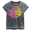 Miniatyrbild 2 av 6: Superdry Fade Rock Graphic Cap Slv T-shirt Med Korta ärmar Grå L Kvinna