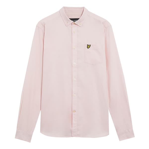 Lyle & Scott Oxford Regular Fit Skjorte Med Lange ærmer Rosa L Mand
