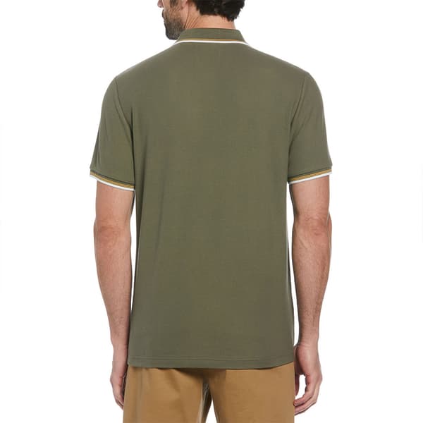 Original Penguin Tipped Organic Pique Sticker Pete Kortärmad Polotröja Grönt M Man