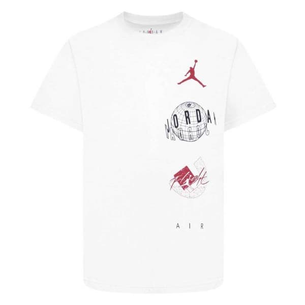 Jordan Air Globe T-shirt Med Korta ärmar Vit 16 Years Pojke