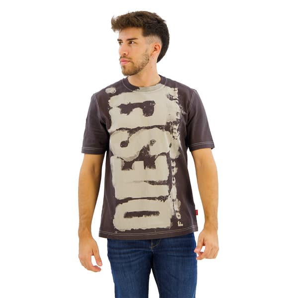 Diesel T Adjust Q4 T-shirt Med Korte ærmer Brun L Mand