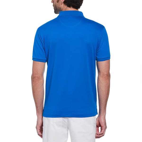 Original Penguin Daddy Organic Interlock Sticker Pete Kortärmad Polotröja Blå S Man