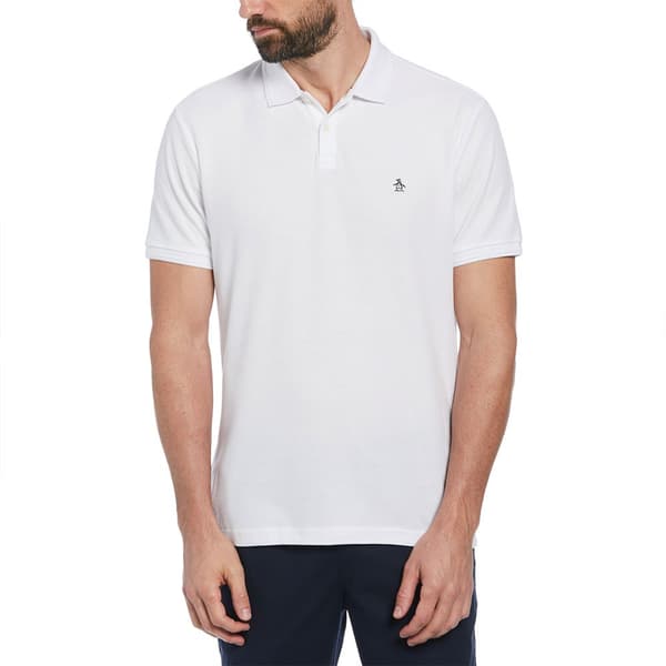 Original Penguin Daddy Organic Pique Kortärmad Polotröja Vit XL Man