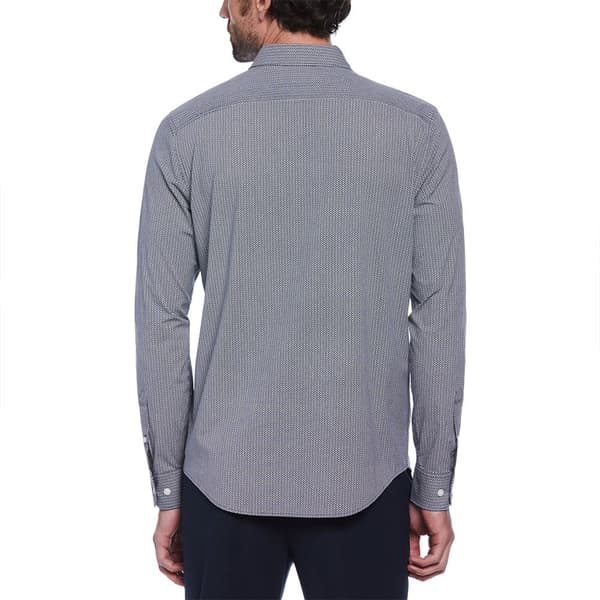 Original Penguin Eco Aop Mini Geo Skjorte Med Lange ærmer Blå S Mand