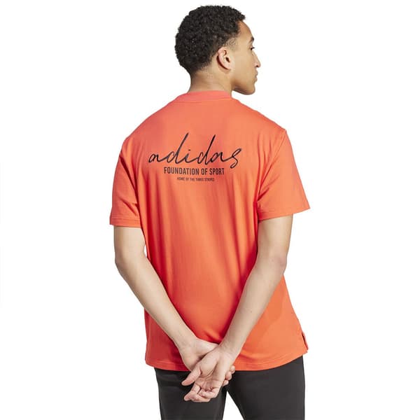Adidas Brand Love T-shirt Med Korta ärmar Orange L / Regular Man