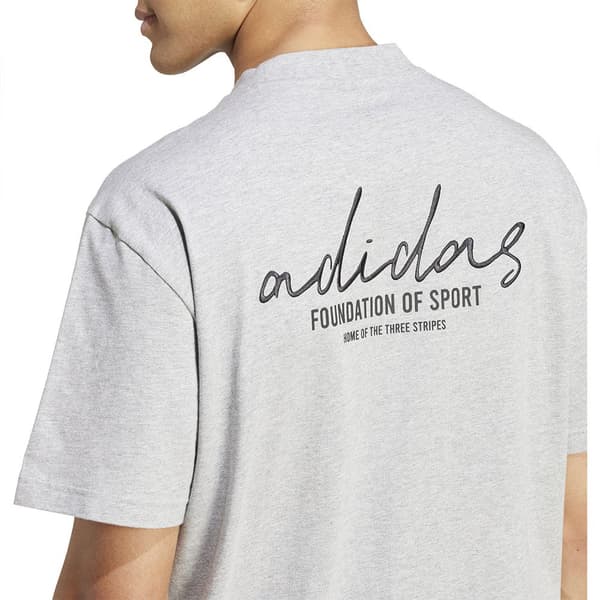 Adidas Brand Love T-shirt Med Korte ærmer Grå M / Regular Mand