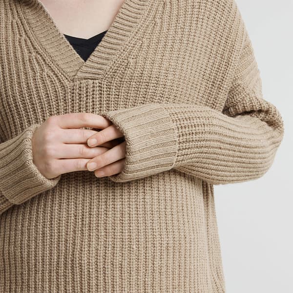 G-star D25220-d890 Heavy Polo Med Lange ærmer Beige XL Kvinde