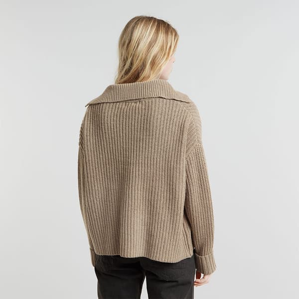 G-star D25220-d890 Heavy Polo Med Lange ærmer Beige XL Kvinde