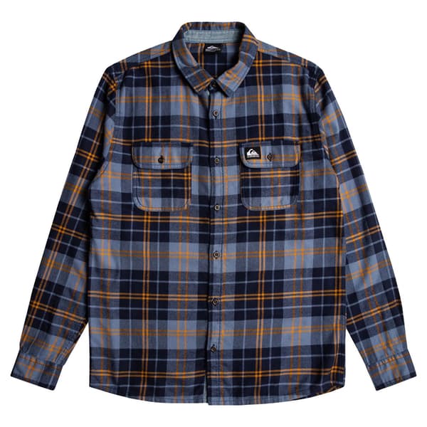 Quiksilver Cantwell Skjorta Med Långa ärmar Blå M Man