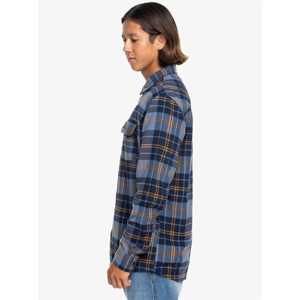 Quiksilver Cantwell Skjorta Med Långa ärmar Blå M Man