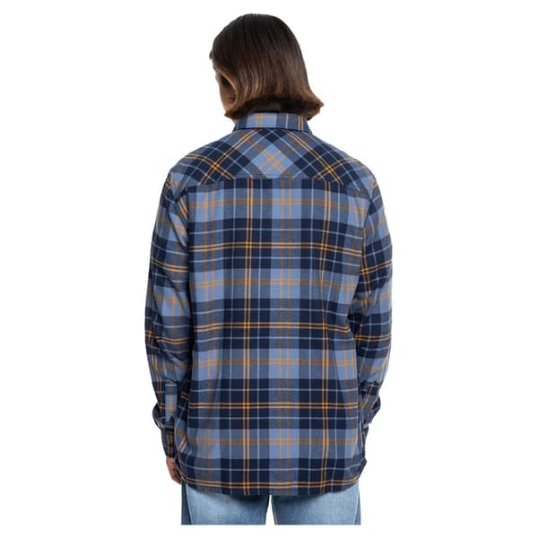 Quiksilver Cantwell Skjorta Med Långa ärmar Blå M Man