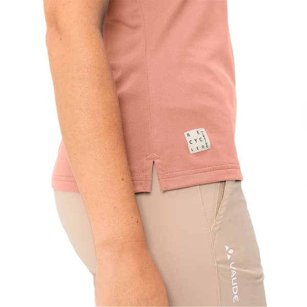 Vaude Essential Kortærmet Polo Orange 36 Kvinde