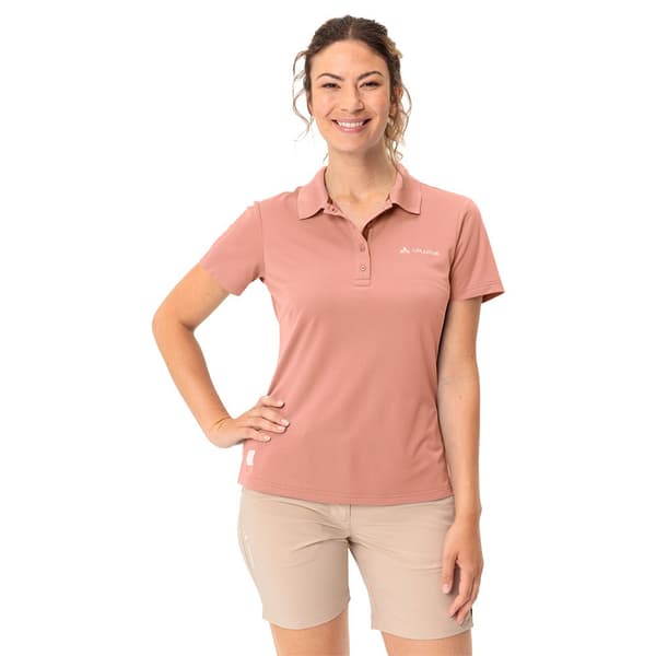 Vaude Essential Kortærmet Polo Orange 36 Kvinde