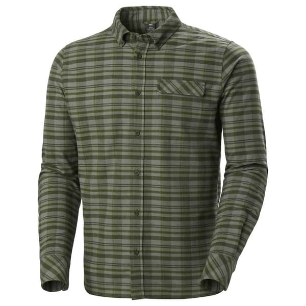 Helly Hansen Classic Check Skjorte Med Lange ærmer Grøn S Mand