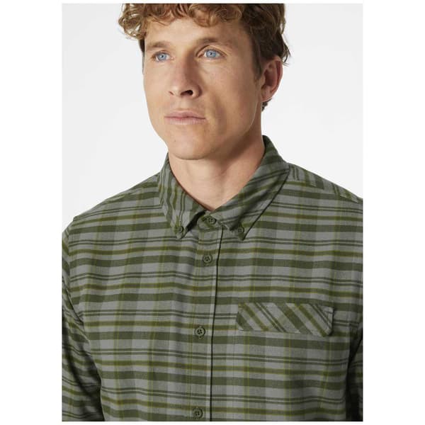 Helly Hansen Classic Check Skjorte Med Lange ærmer Grøn S Mand