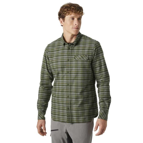 Helly Hansen Classic Check Skjorte Med Lange ærmer Grøn S Mand