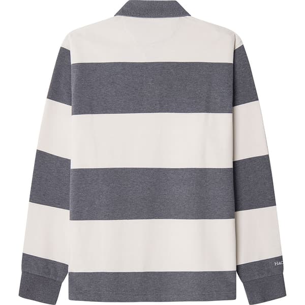 Hackett Heritage Rugby Polo Med Lange ærmer Grå 2XL Mand