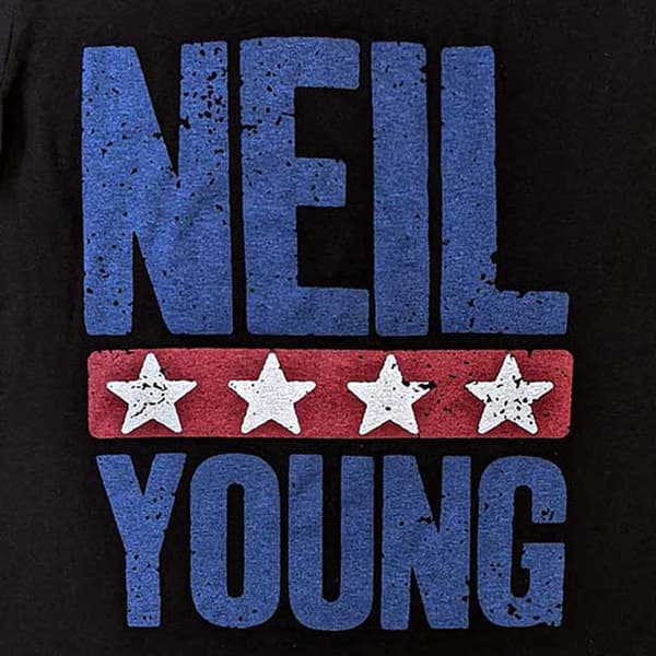 Neil Young Stars Logo T Shirt