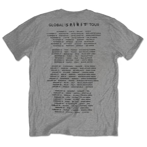 Depeche Mode T Shirt Music for the Masses Global Spirit Tour Red Band Logo