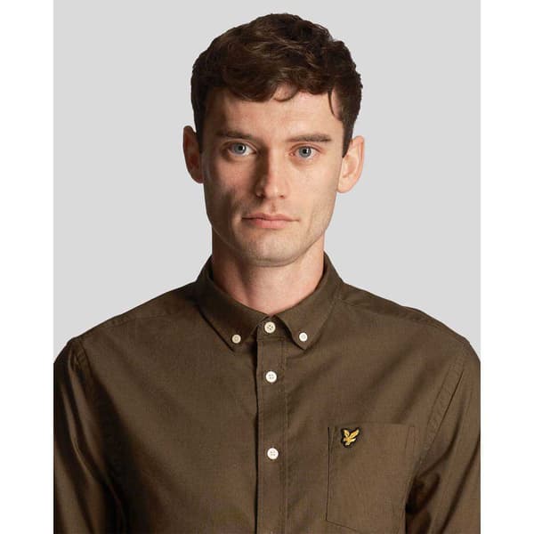 Lyle & Scott Oxford Skjorta Med Långa ärmar Grönt XL Man