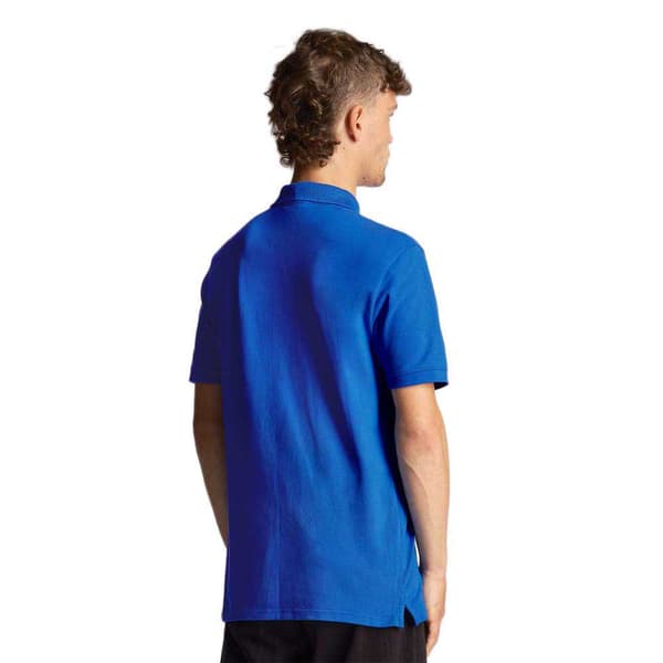 Lyle & Scott Plain Kortärmad Polotröja Blå L Man
