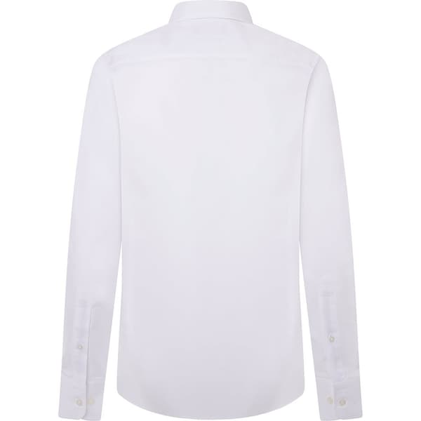 Hackett Essential Texture Pitkähihainen Kauluspaita Valkoinen 3XL Mies