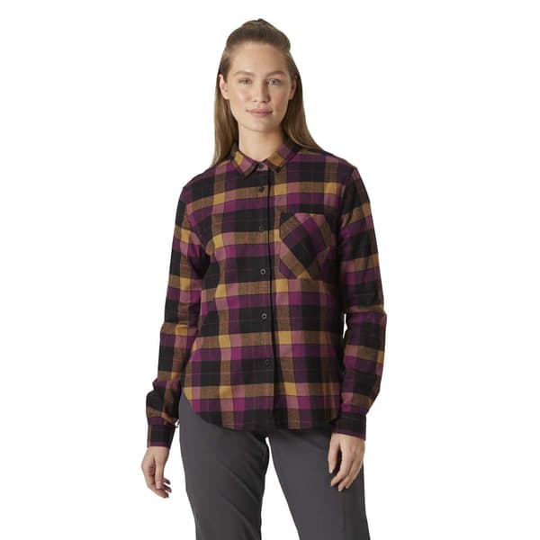Helly Hansen Lokka Skjorta Med Långa ärmar Brun,Svart XS Kvinna