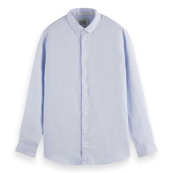 Scotch & Soda 179188 Pitkähihainen Kauluspaita Sininen 2XL Mies