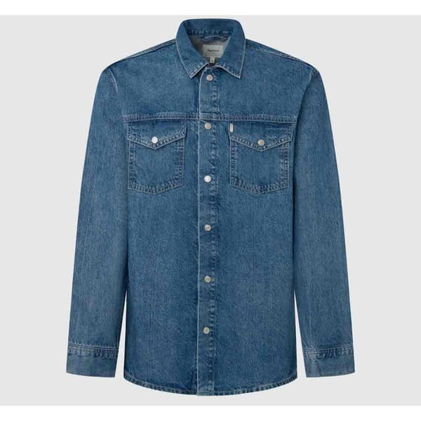 Pepe Jeans Pm308584 Skjorta Med Långa ärmar Blå XL Man