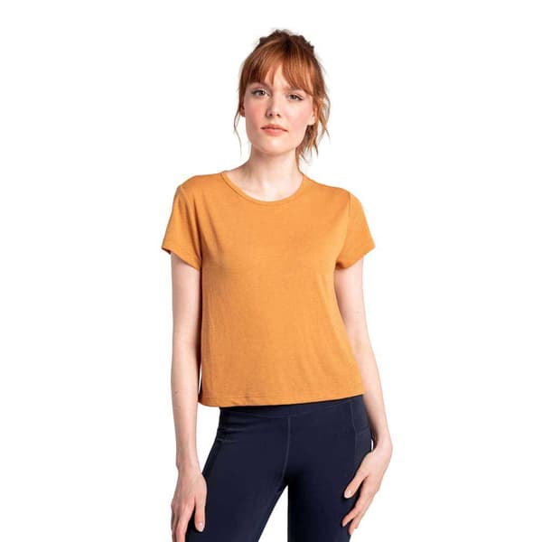 Lole Everyday Kortærmet V-hals T-shirt Orange M Kvinde