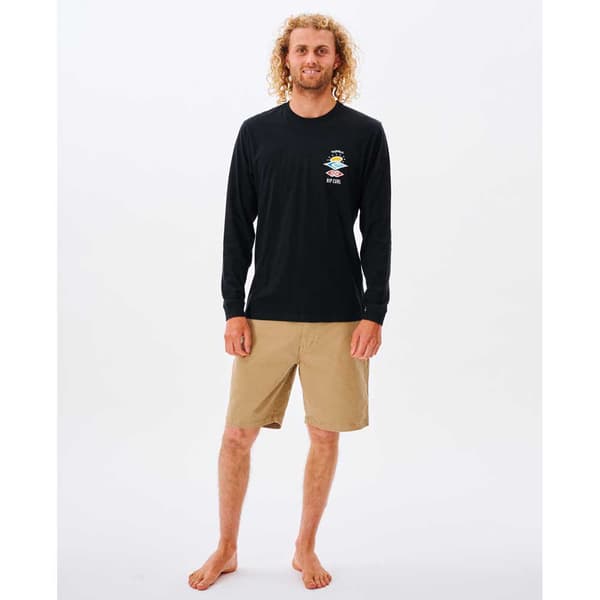 Rip Curl Search Icon T-shirt Med Lång ärm Svart XS Man