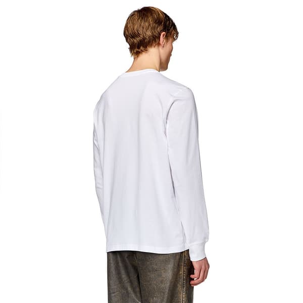 Diesel Just K2 T-shirt Med Lange ærmer Hvid XL Mand