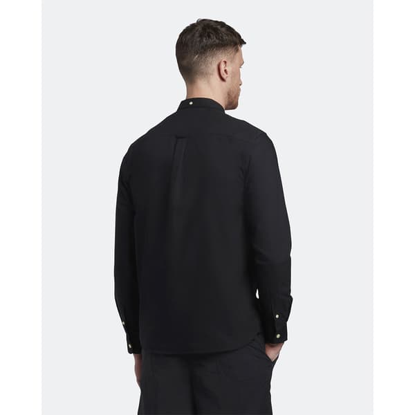 Lyle & Scott Oxford Skjorta Med Långa ärmar Svart XS Man