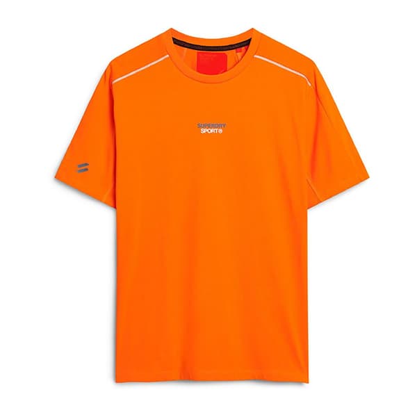 Superdry Sport Tech Logo Relaxed T-shirt Med Korta ärmar Orange L Man